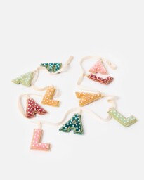 Fa La La Embellished Christmas Garland