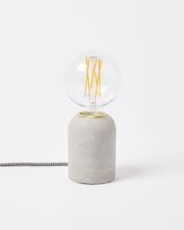 Vico Concrete Grey Desk & Table Lamp Base