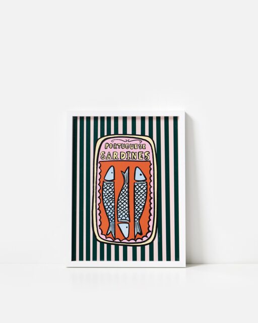 Portuguese Sardines Framed Wall Art