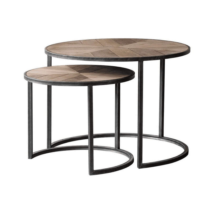 Gallery Interiors Hudson Living Douglas Nest of 2 Coffee Tables - image 1