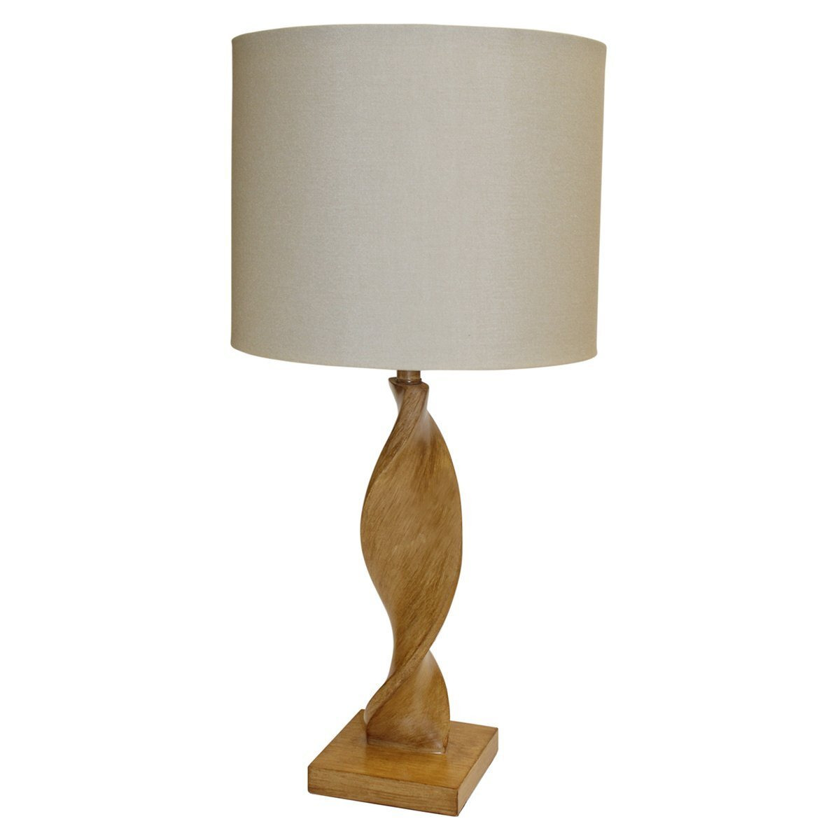 Olivia's Alessandra Table Lamp Wooden Spiral - image 1