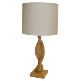 Olivia's Alessandra Table Lamp Wooden Spiral