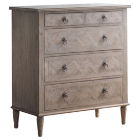Gallery Interiors Mustique 5 Drawer Chest - thumbnail 1
