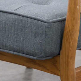 Gallery Interiors Humber Occasional Chair in Dark Grey - thumbnail 3