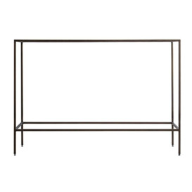 Gallery Interiors Rothbury Console Table in Bronze - thumbnail 1
