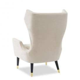 Liang & Eimil Vendome Occasional Chair Beige Chenille - thumbnail 2
