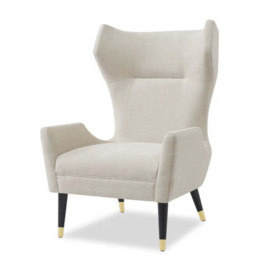 Liang & Eimil Vendome Occasional Chair Beige Chenille - thumbnail 1