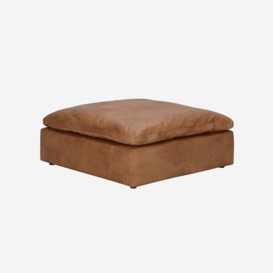 Andrew Martin Truman Large Leather Sofa Tan / Armless Section - thumbnail 3