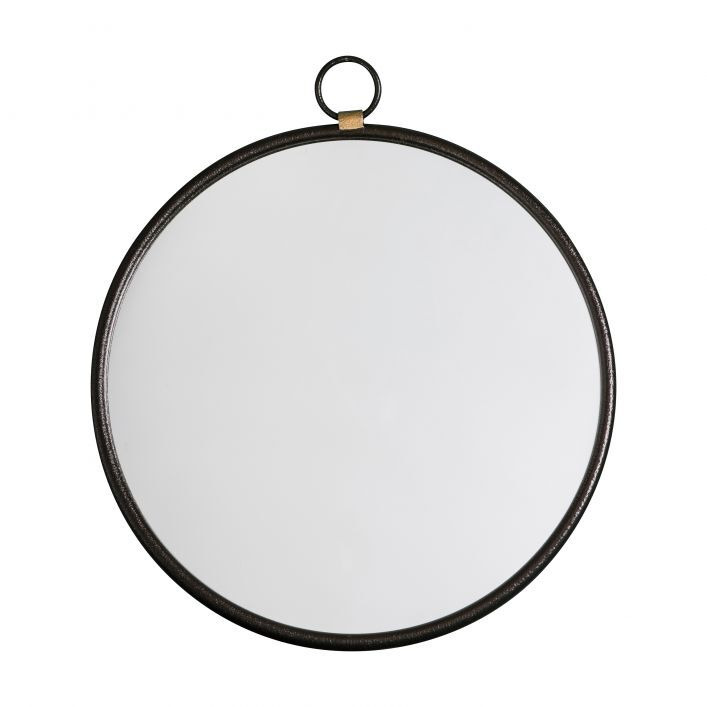 Gallery Interiors Bayswater Round Mirror in Black - image 1