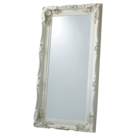 Gallery Interiors Carved Louis Leaner Mirror in Cream - thumbnail 1