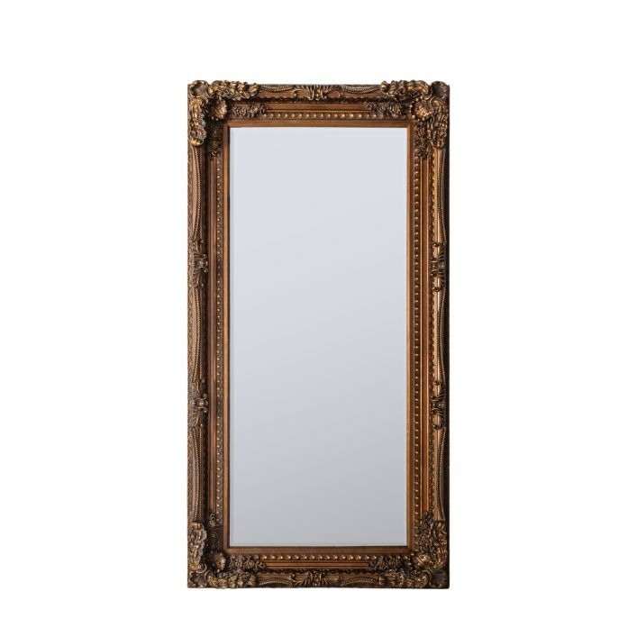 Gallery Interiors Carved Louis Leaner Mirror Gold - image 1