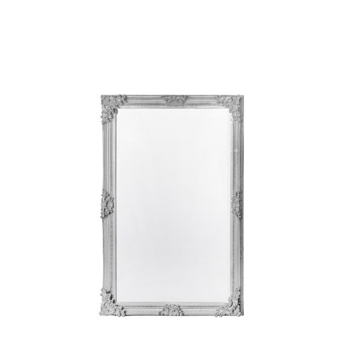 Gallery Interiors Fiennes Rectangle Mirror Antique White - image 1