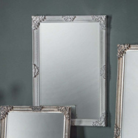 Gallery Interiors Fiennes Rectangle Mirror Antique White - thumbnail 2