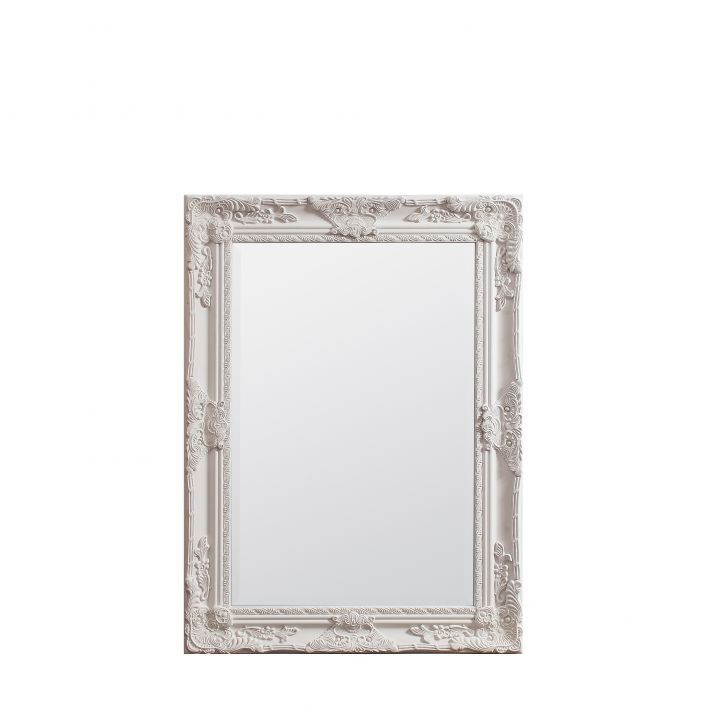 Gallery Interiors Hampshire Rectangle Mirror Cream - image 1