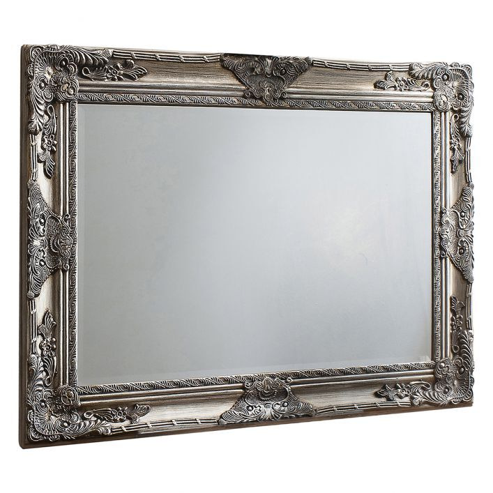 Gallery Interiors Hampshire Rectangle Mirror in Silver - image 1