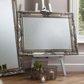 Gallery Interiors Hampshire Rectangle Mirror in Silver - thumbnail 3