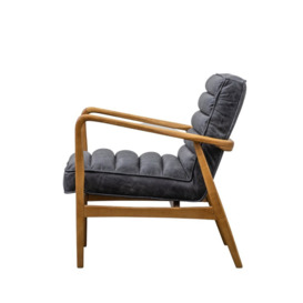 Gallery Interiors Datsun Occasional Chair in Antique Ebony - thumbnail 3