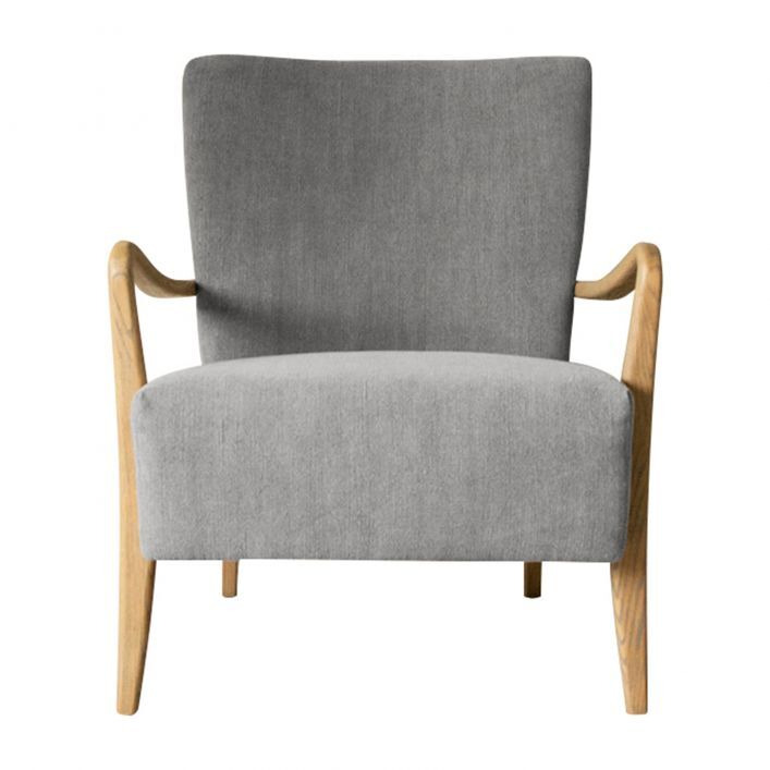 Gallery Interiors Chedworth Occasional Chair in Charcoal - image 1