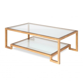 Liang & Eimil Ming Coffee Table Antique Gold Coated Steel Frame - thumbnail 2