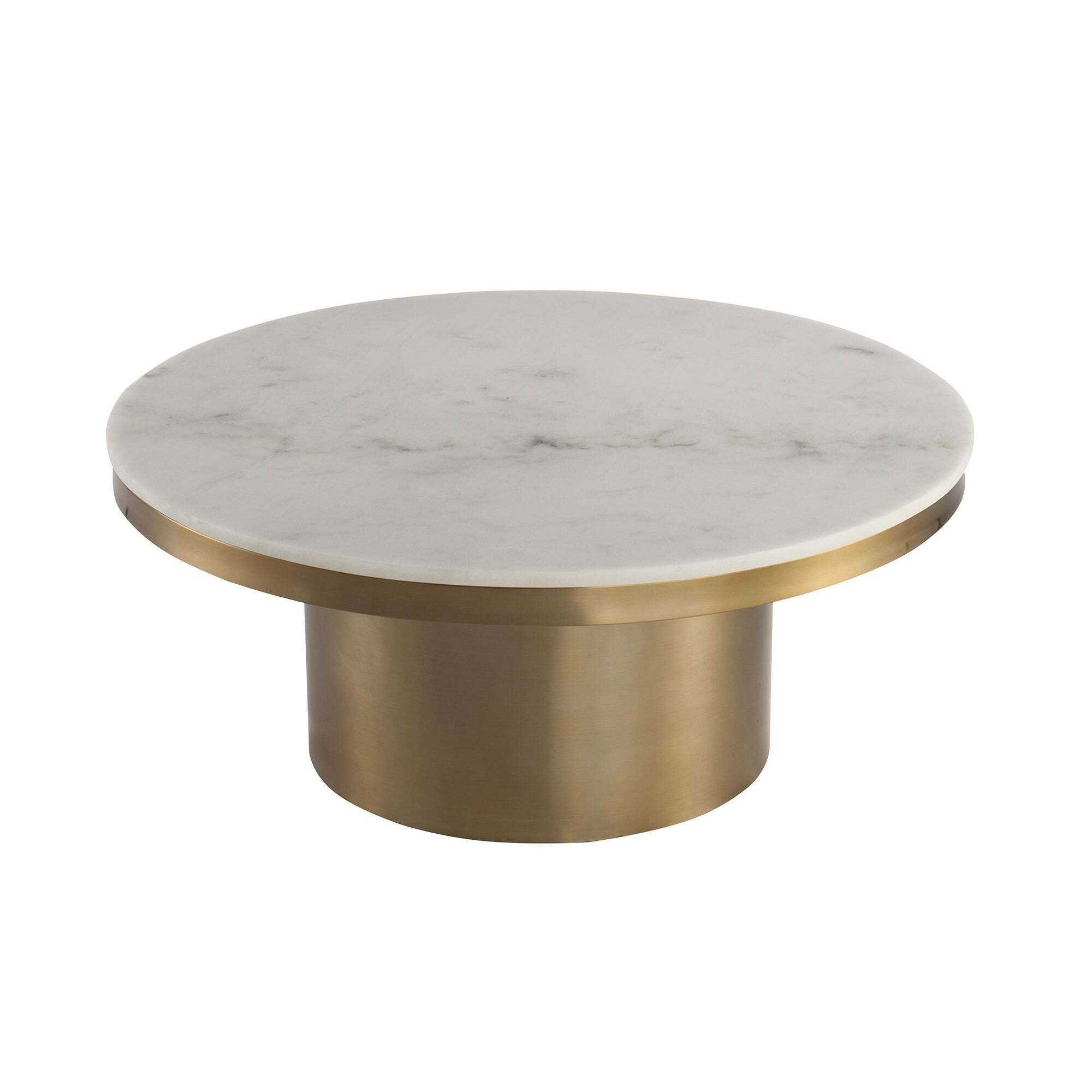 Liang & Eimil Camden Round Coffee Table White Marble - image 1