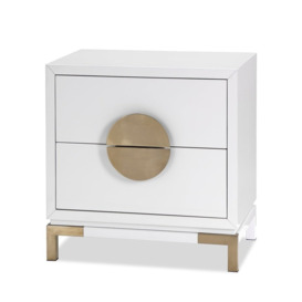 Liang & Eimil Otium Bedside Table Champagne Gold - thumbnail 1
