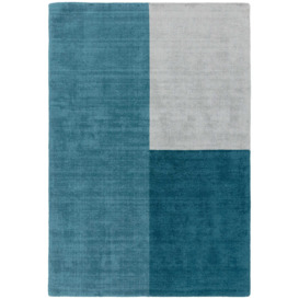 Asiatic Carpets Blox Hand Woven Rug Teal - 200 x 300cm - thumbnail 1