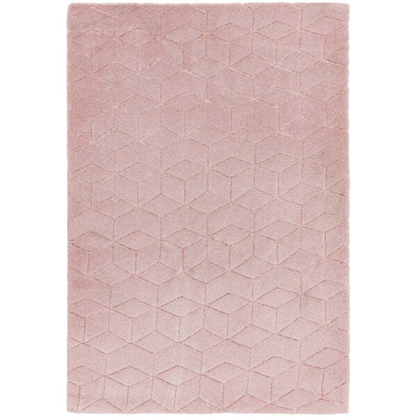 Asiatic Carpets Cozy knitted Rug Pink - 160 x 230cm - image 1