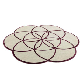 Asiatic Carpets Lotus Hand Tufted Rug Purple - 200 x 200cm - thumbnail 3