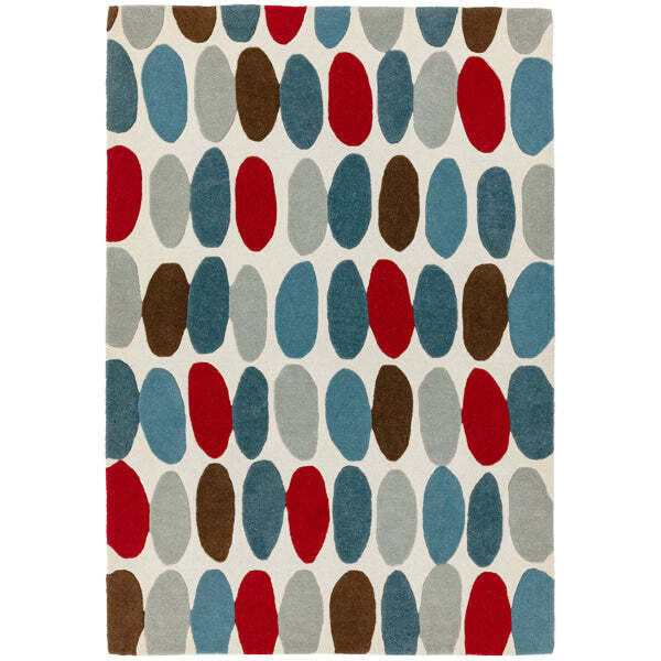 Asiatic Carpets Matrix Hand Tufted Rug Sofia Red/Teal - 160 x 230cm - image 1