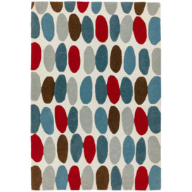 Asiatic Carpets Matrix Hand Tufted Rug Sofia Red/Teal - 160 x 230cm - thumbnail 1