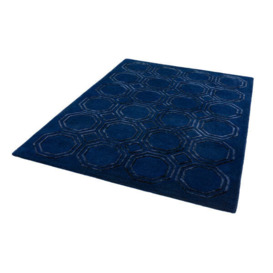 Asiatic Carpets Nexus Hand Tufted Rug Octagon Navy - 120 x 170cm - thumbnail 2