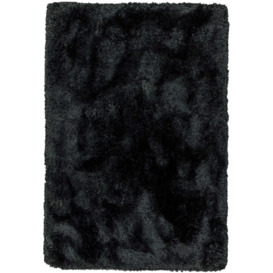 Asiatic Carpets Plush Hand Woven Rug Black - 140 x 200cm - thumbnail 1