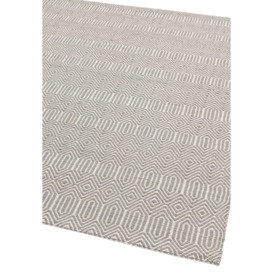 Asiatic Carpets Sloan Hand Woven Rug Silver - 100 x 150cm - thumbnail 3