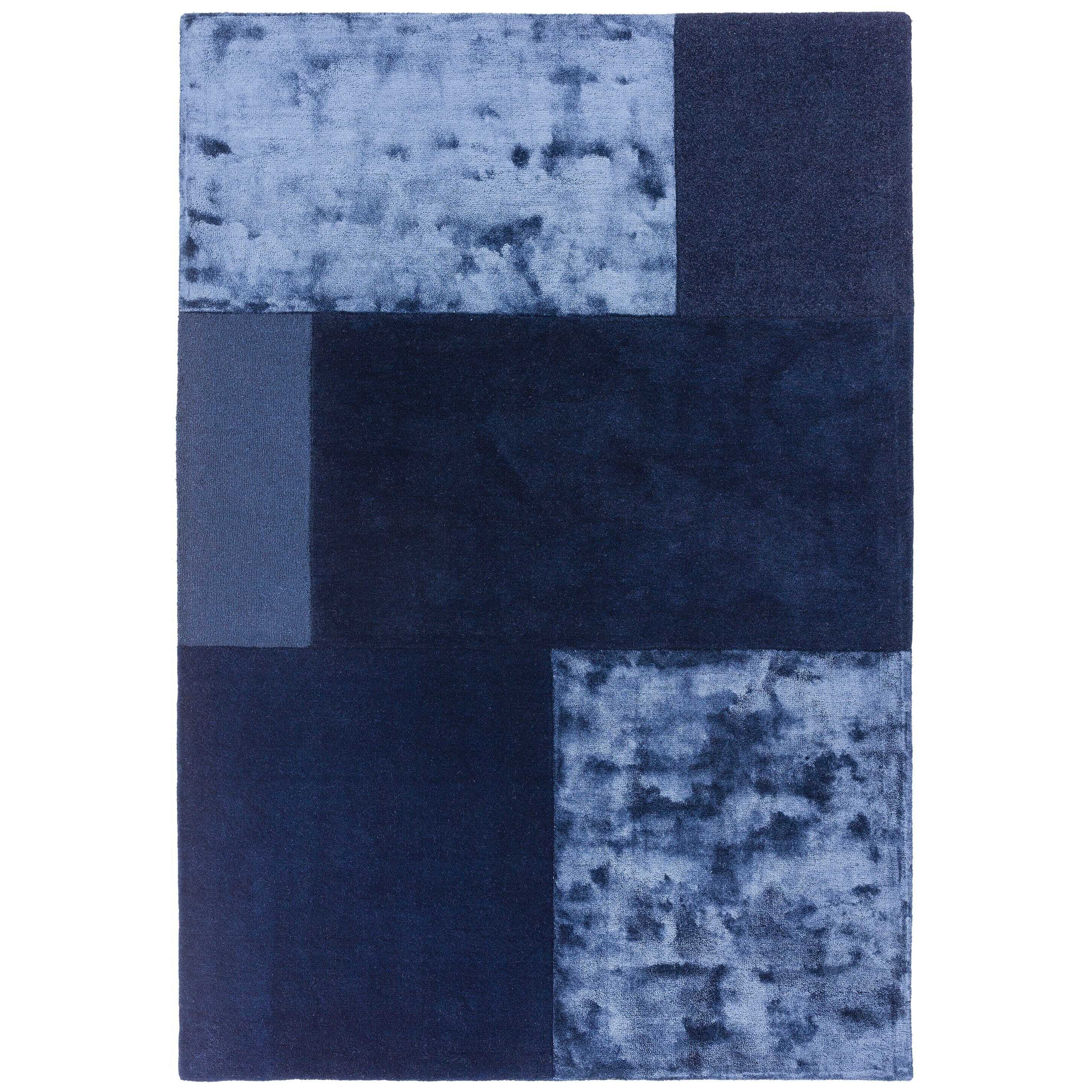 Asiatic Carpets Tate Tonal Textures Hand Tufted Rug Navy - 160 x 230cm - image 1