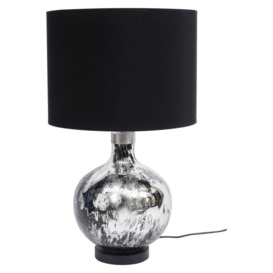Libra Silver And Black Antique Table Lamp (Base Only) - E27 60W 16" Shade - Outlet - thumbnail 3