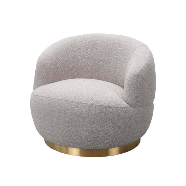Liang & Eimil Vitale Chait Boucle Taupe Occasional Chair - image 1