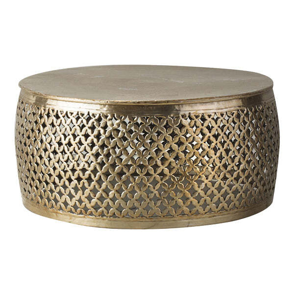 Gallery Interiors Khalasar Coffee Table in Light Gold - image 1