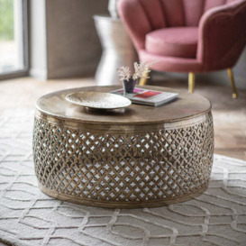 Gallery Interiors Khalasar Coffee Table in Light Gold - thumbnail 3