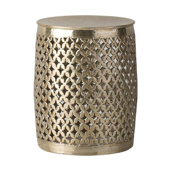 Gallery Interiors Khalasar Side Table in Light Gold - image 1