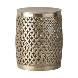 Gallery Interiors Khalasar Side Table in Light Gold - thumbnail 1