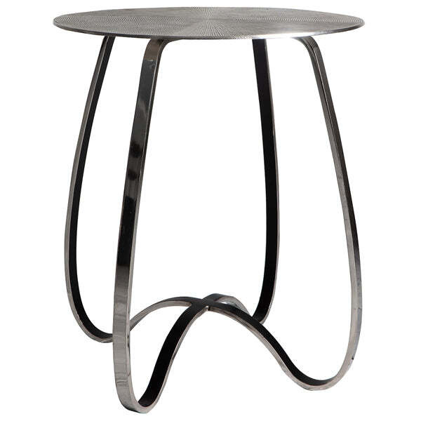 Gallery Interiors Omar Side Table in Silver - image 1