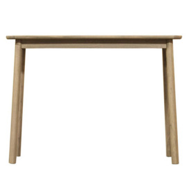 Gallery Interiors Kingham Solid Oak Console Table / Brown