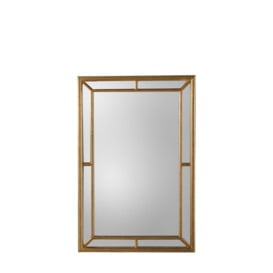 Gallery Interiors Sinatra Mirror in Gold / Gold / Rectangle