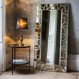 Gallery Interiors Verbier Leaner Mirror / Silver - thumbnail 1