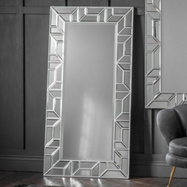 Gallery Interiors Verbier Leaner Mirror / Silver - thumbnail 2