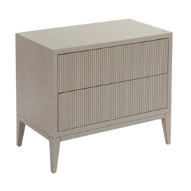 RV Astley Amur Bedside Cabinet Wide Ceramic Grey