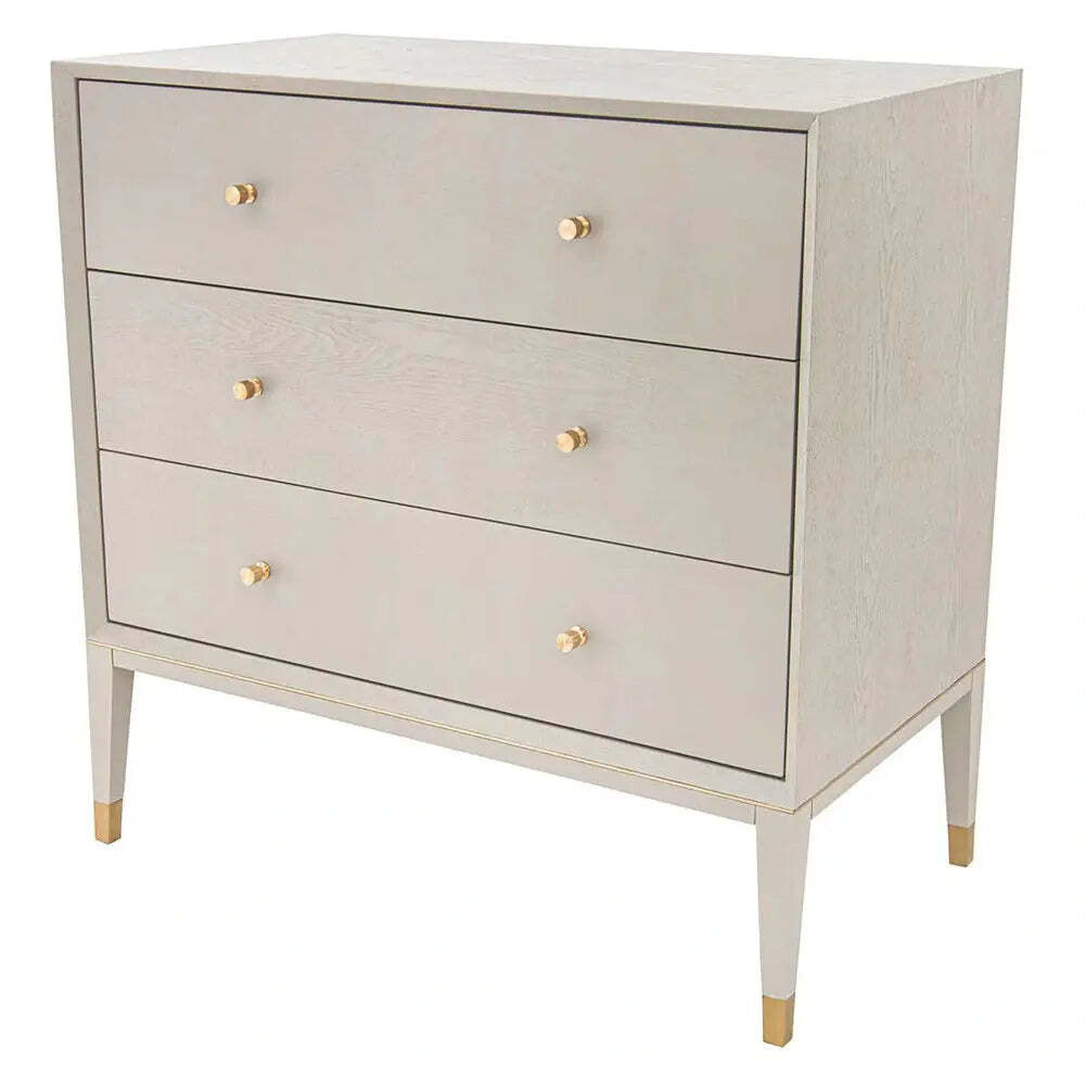 RV Astley Bayeux 3 Drawers Chest of Drawer Ceramic Grey - image 1