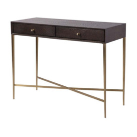 RV Astley Finley Console Table Chocolate Finish