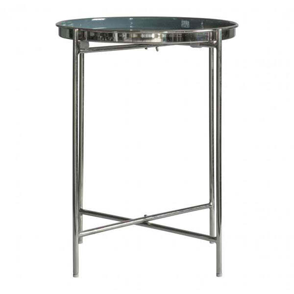 Gallery Interiors Valetta Side Table in Silver - image 1