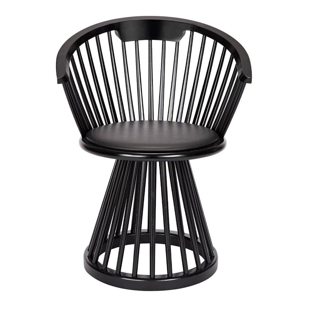 Tom Dixon Fan Dining Chair Black / Black Birch - image 1